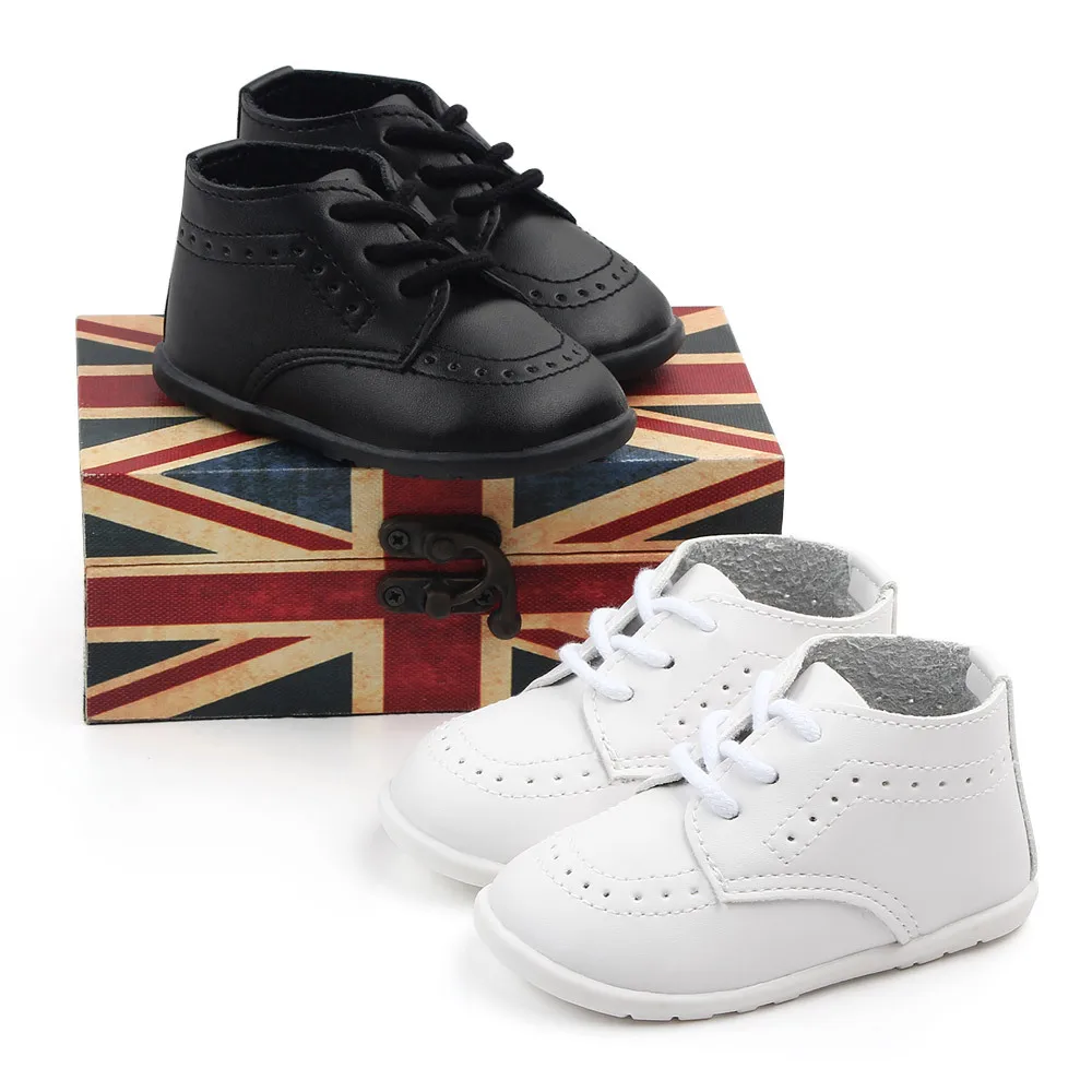 British Style Children's PU Leather Casual Sandals Breathable and Lightweight for Spring Autumn and Winter-For Boys and Girls
