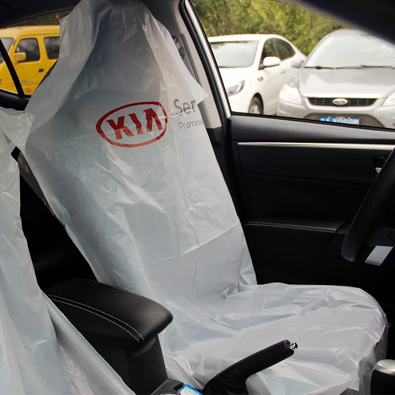 Disposable Universal PE Plastic Car Seat Covers Protect Clean