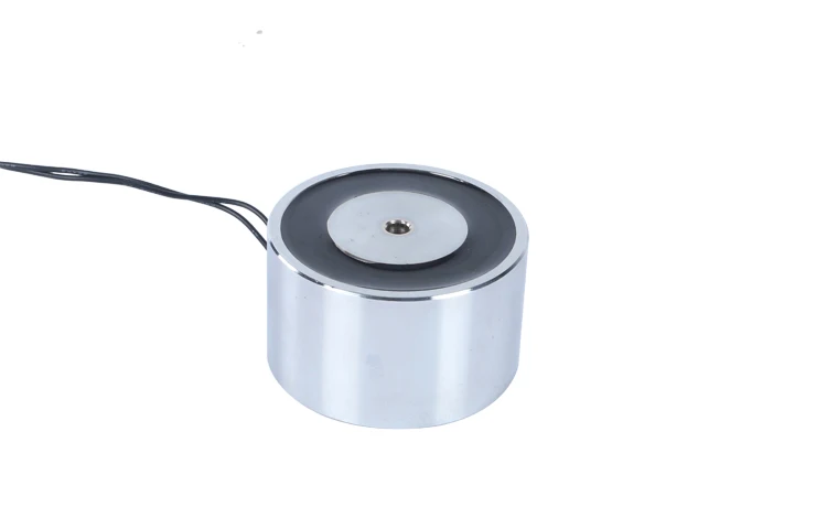 Small Industrial Electric Magnet Electrical Holding Magnet Round Solenoid Dc 12v 24v Lifting Electromagnet