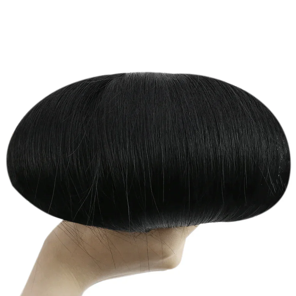 Hand Tied Weft Human Hair Extensions Virgin Brazilian Straight Hair_voghion.com