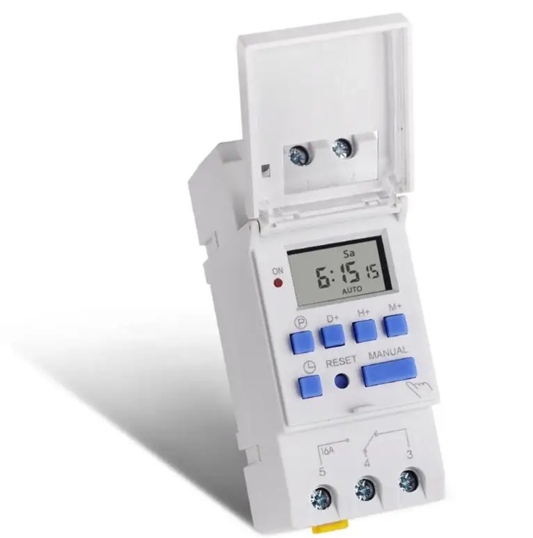7 Days Programmable Digital Timer Switch Relay Control 220V 230V 6A 10A 16A 20A 25A 30A Electronic Weekly