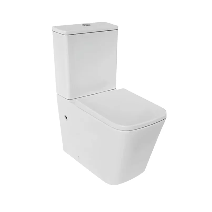 Ceramic Toilet Two Piece  Sanitary Ware Good Standard Fancy Design Square ShapeTwo Piece Wc Toilet