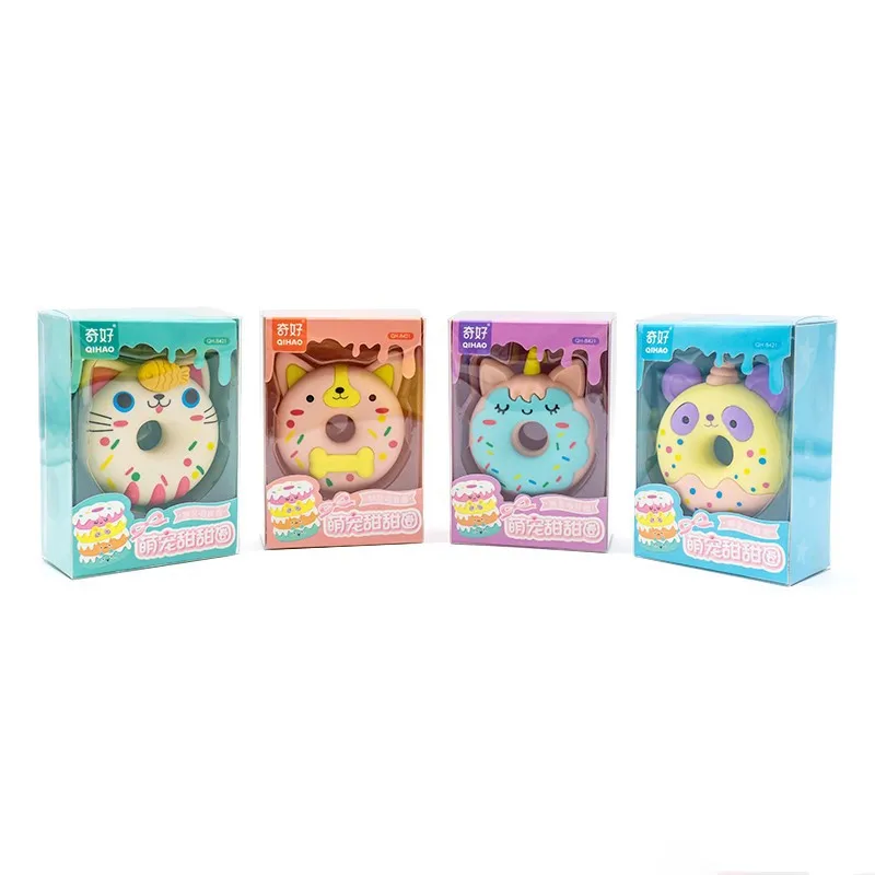 Creative Pet Donut Eraser Simulation Animal Cute Rubber Eraser  Kindergarten Gift 688