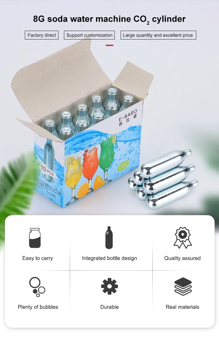 8 Gram Co2 Cartridge Soda Chargers Seltzer Chargers Co2 Cylinder Buy