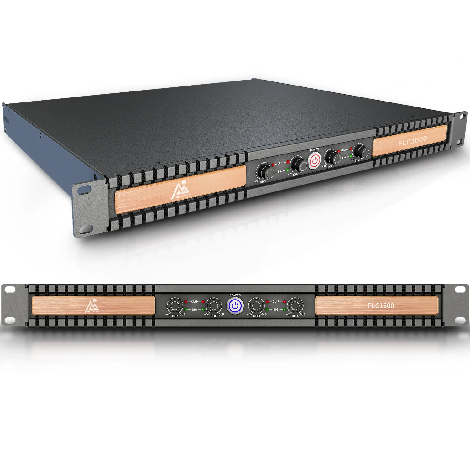 1600w*4 Ch Pro Audio Amplifier 1u Class D Power Amplifier For Theatre