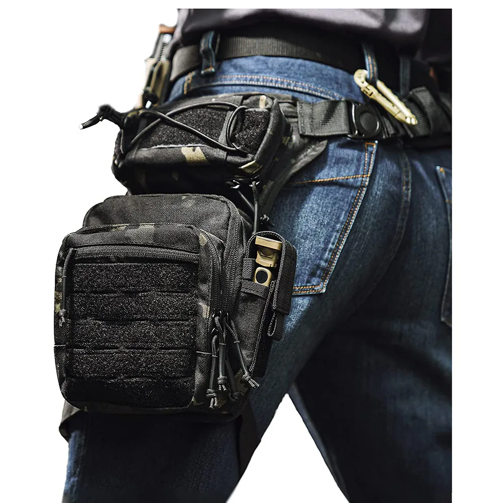 FREE SAMPLE Men's Assault Thigh Bag Multifunctional Assault Bag Outdoor Hiking Thigh Bag