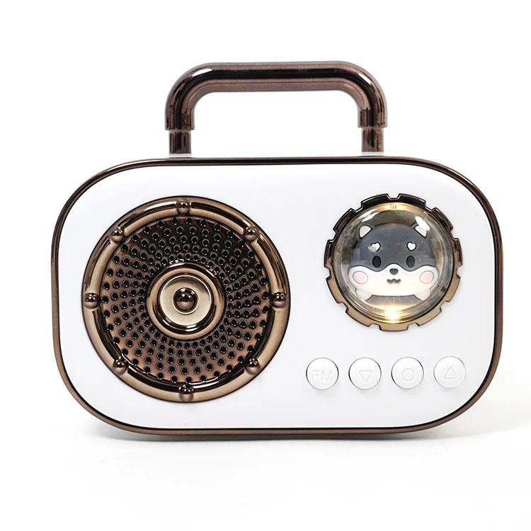 Cut Shape Portable Bluetooth Speaker for Kids High Sound Quality Portable Stereo Handle MP3 Speaker