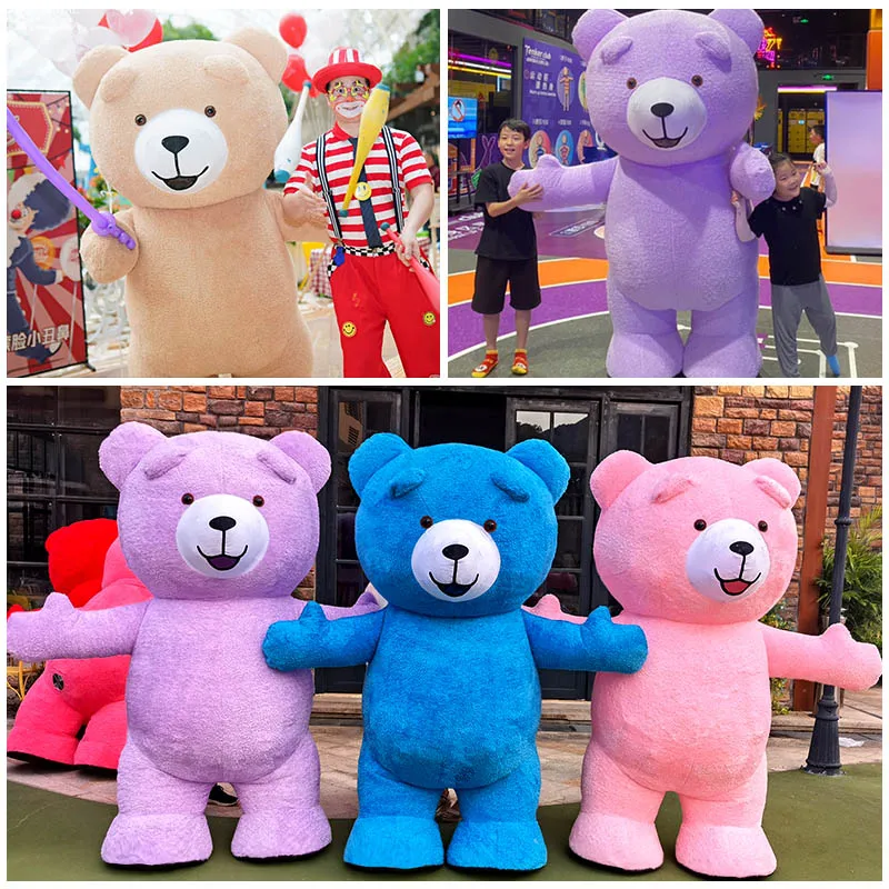 Inflatable Walking Wearable Giant Teddy Bear Mascot Costume