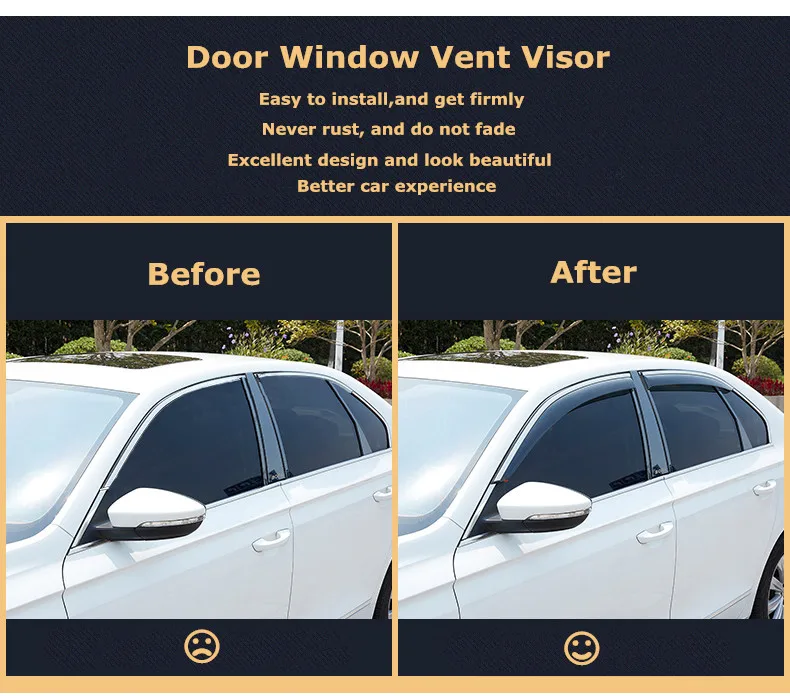 Car Window Visor Wind Deflector For Lexus Is /nx/ux/rx/es/lx570/gs