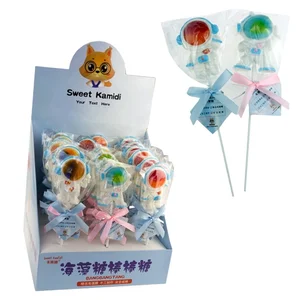 High Quality Cartoon Universe Space Astronaut Fruit Hard Lollipop Candy
