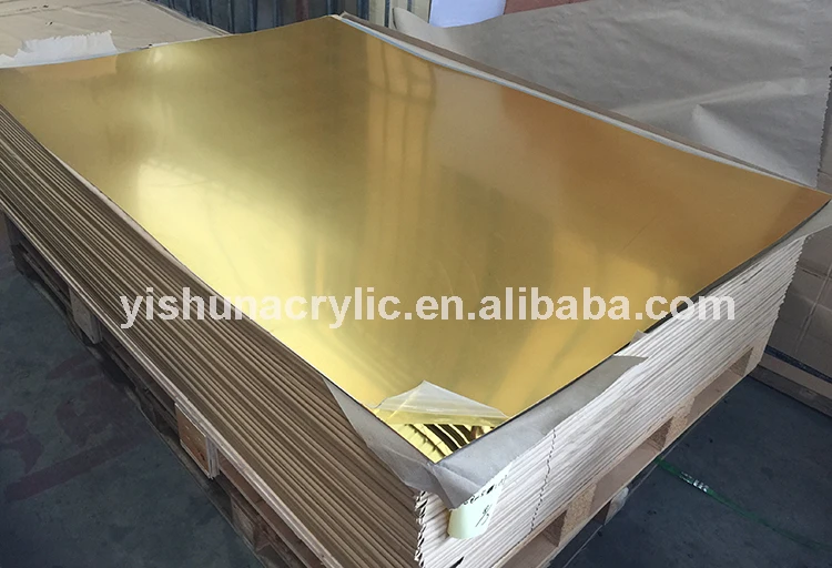 custom gold mirror acrylic sheet - Guangdong Yishun Material Limited
