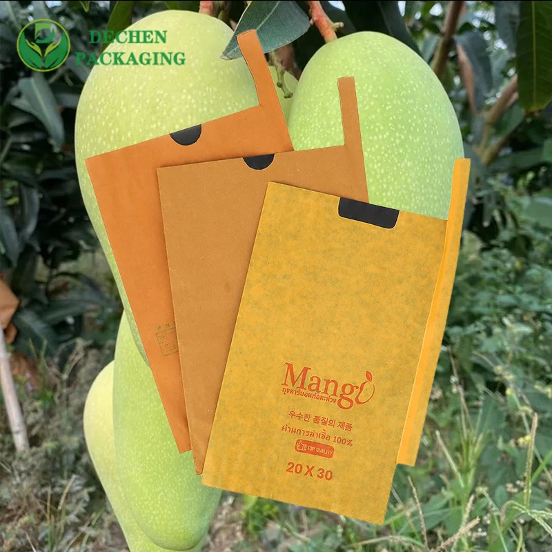 Sac en papier de protection de l'agriculture de mangue de pulpe pour la croissance