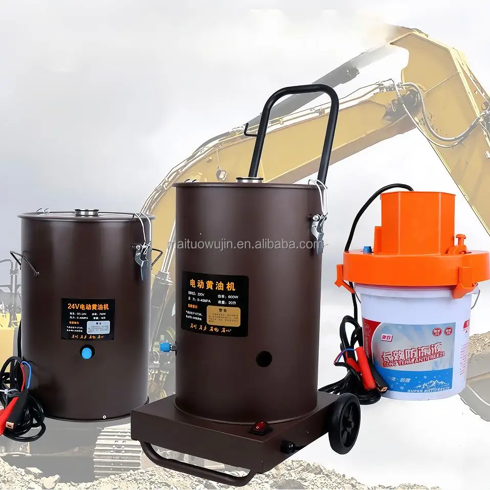 24v 220v Portable Electric Grease Lubrication Pump Gun 15l 18l Bucket