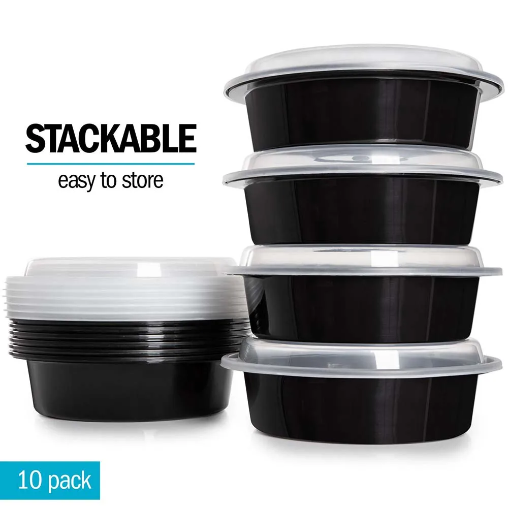Microwaveable Plastic Disposable Takeaway Packaging Food Container For