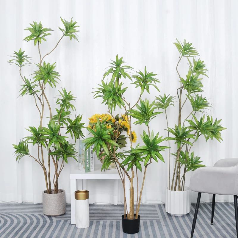 Украшение для помещений искусственное топиарное растение бонсай зеленое инжир из листьев сердца