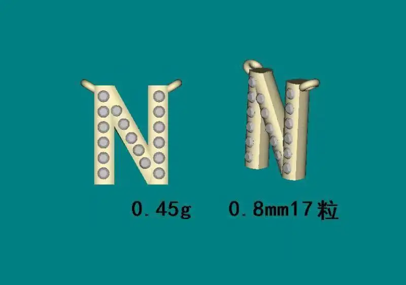 Real Gold 9k Custom Diamond Letter Pendant Gold Jewelry Necklace Buy