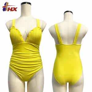 High Quality Custom Polyester Spandex Bikini Quick Dry Breathable Tight Fit Elastic Compression Solid Front OEM Service for
