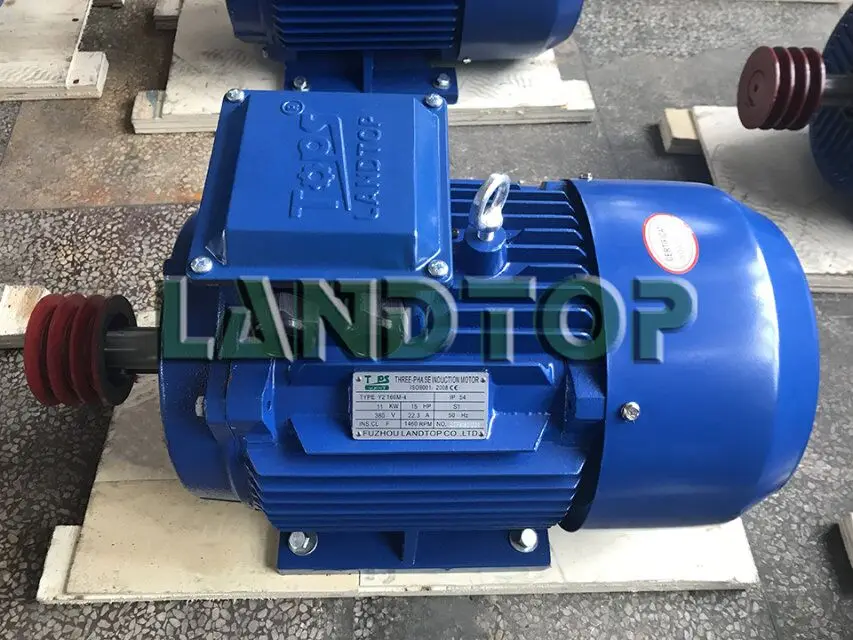 LANDTOP 1 Phase Power Generator Motors with Belt Pulley 220V 5hp/10hp/15hp/20hp/25hp/30hp Electrical  Motor Engine