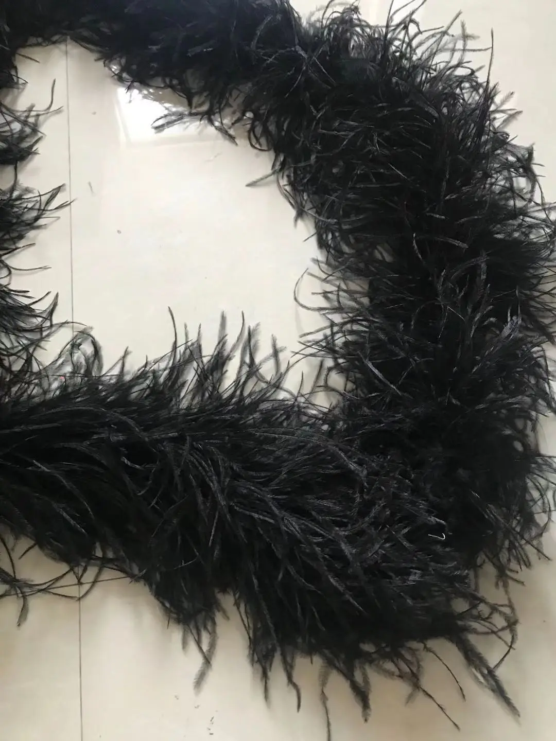 2meter Black White Ostrich Feather Boa Wholesale Colorful Natural