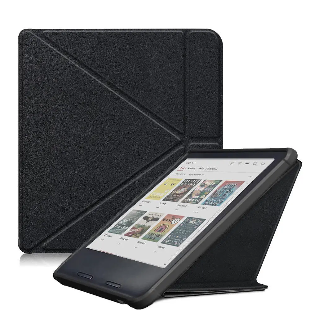 Case For Kobo Libra Colour (N428) Premium Pu Leather Stand Protective Sleeve Cover With Auto Wake/Sleep Feature