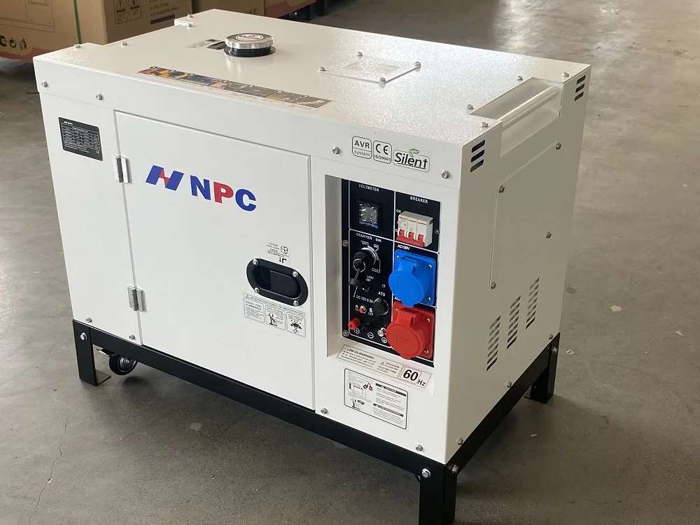 NPC 10 Kva 12 Kva 15 Kva 18kva 20kva Silencieuse Group Electrogene New Brush 3 Phase diesel Generator