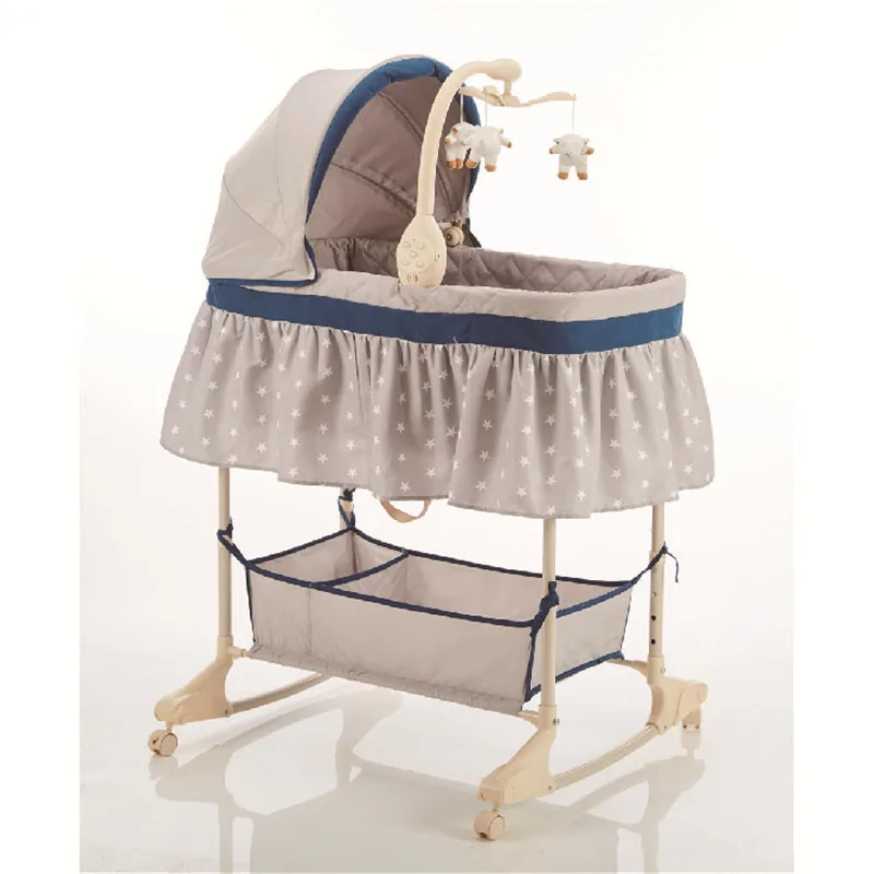 Mayor Azul Creta Cuna Tipo Moises Bebe Clasico Vocal Cruzar