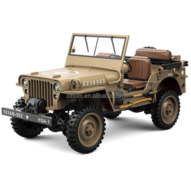 HG4-58 1/14 Scale Military Off Road RC Car - 2.4G Metal Vehicle
