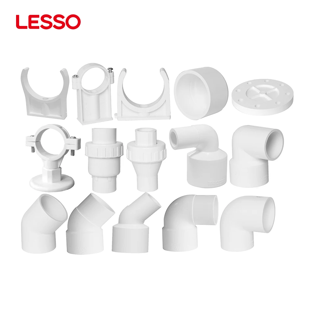 Lesso Male Female Elbow Pvcu Solvent Weld Fittings Thread Tee Union