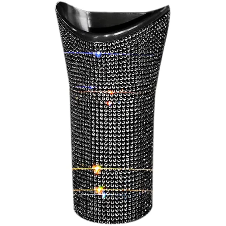 Glitter Headrest Garbage Can Universal Trash Bin Dustbin Organizer Container Multi Hanging Storage Box Bling Car Umbrella Holder
