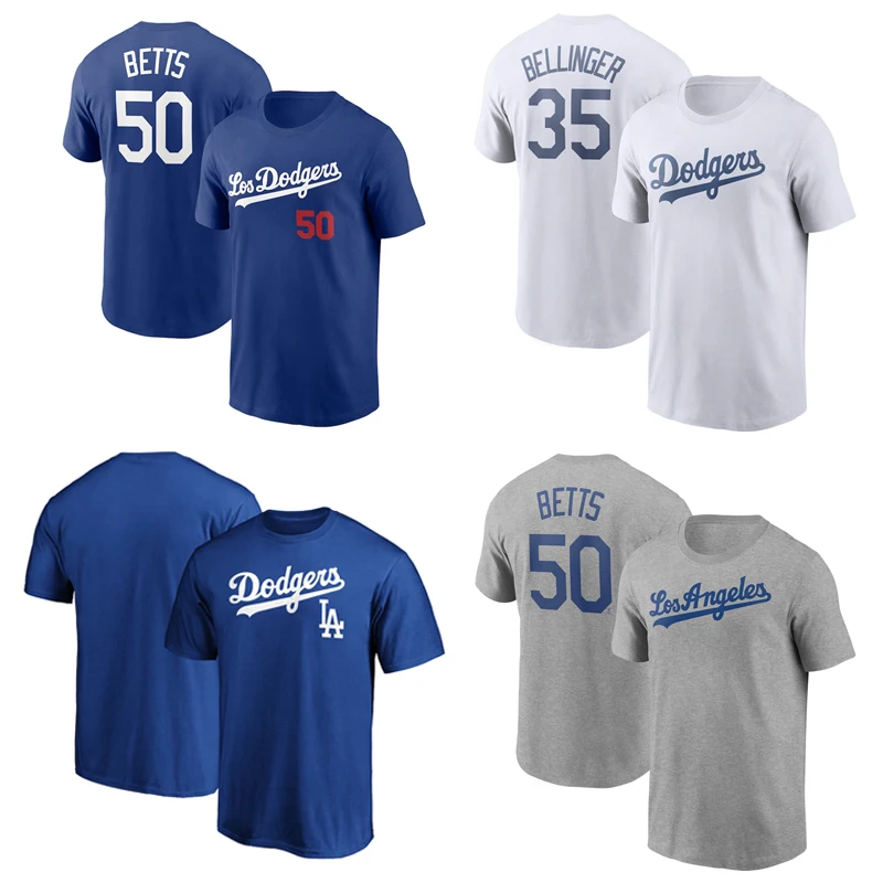 Wholesale sport men's t-shirt custom baseball jersey baseball shirt los  angeles dodgers baseball t shirt From m.