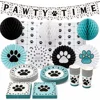 Décor de fête Patte Bleu Ciel