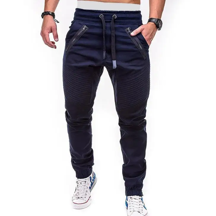 Tansozer - Pantalones de chándal para hombre con bolsillos con cremallera :  : Moda