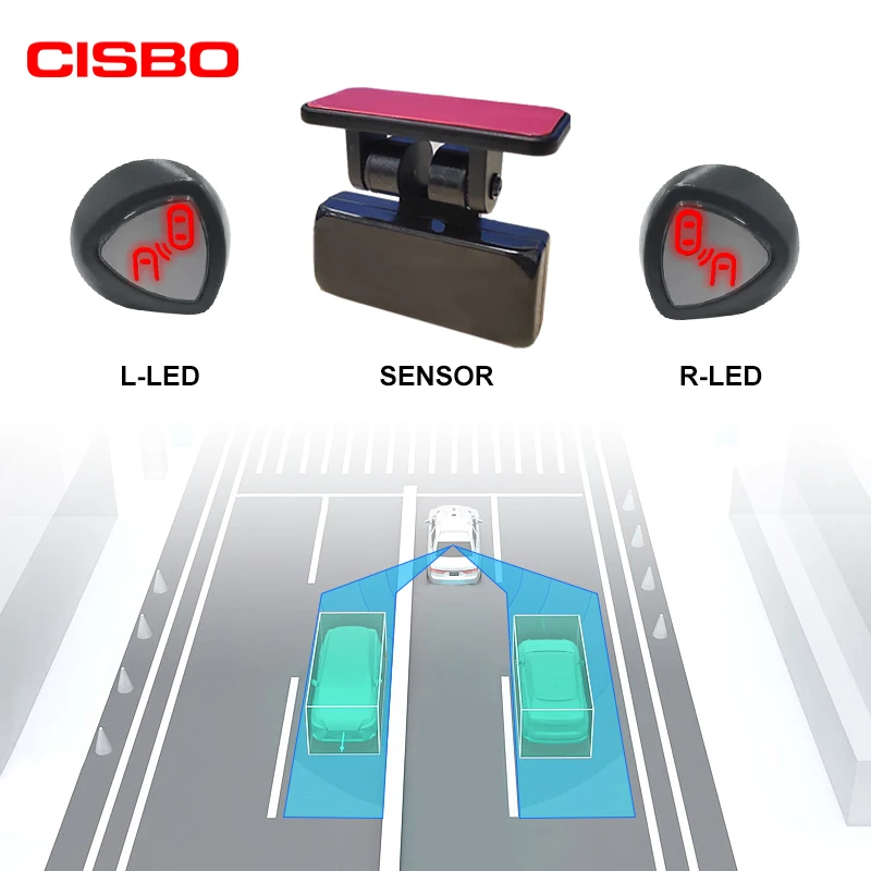 CISBO New DIY Rear Windshield Pasted 77Ghz BSD BLIND SPOT DETECTION for Passenger Car