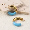 Oil drip C shape-blue