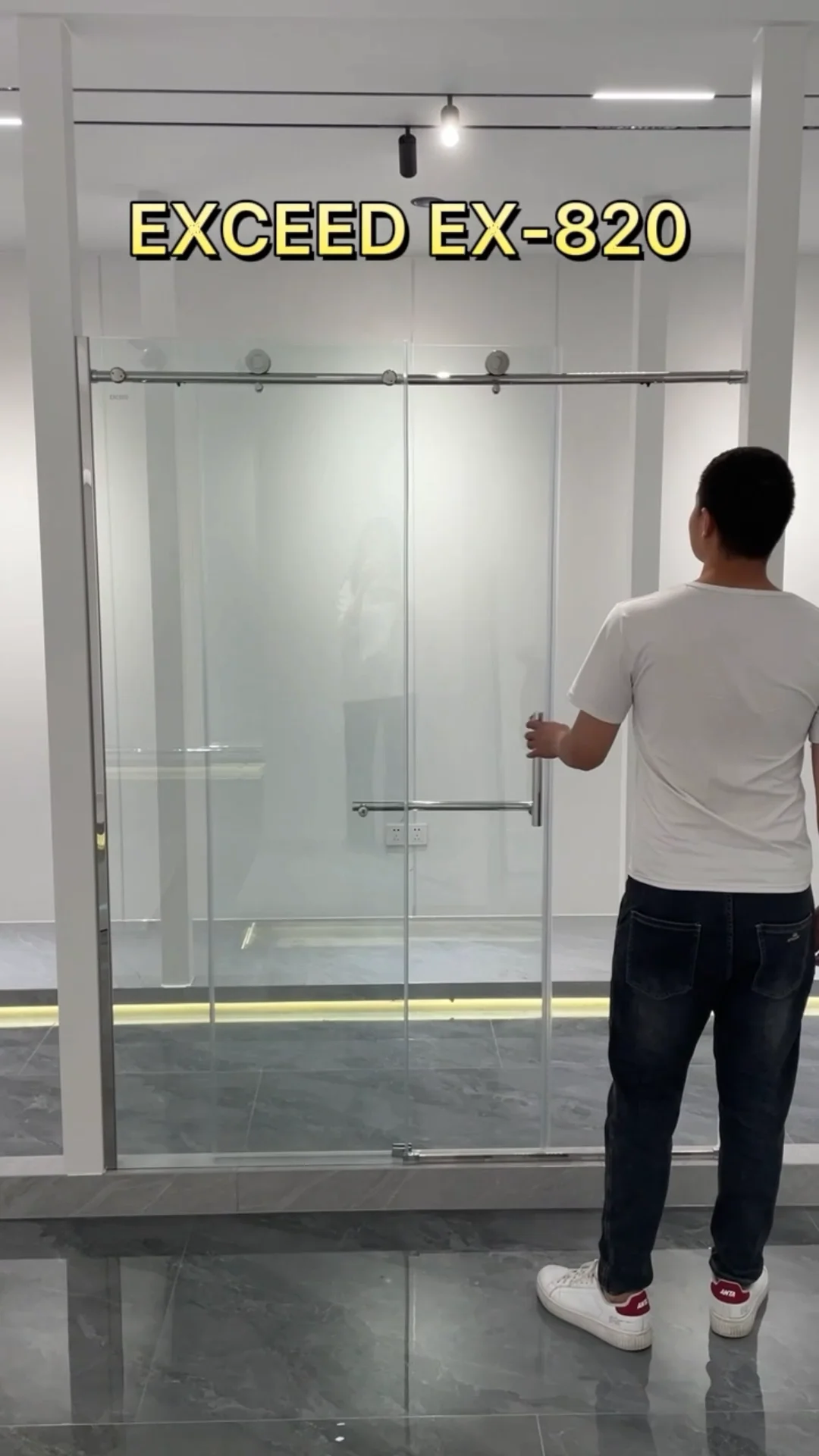 Prefab Bathroom Frameless Smart Glass Shower Doors Buy Glass Shower Door,Bathroom Door,Smart