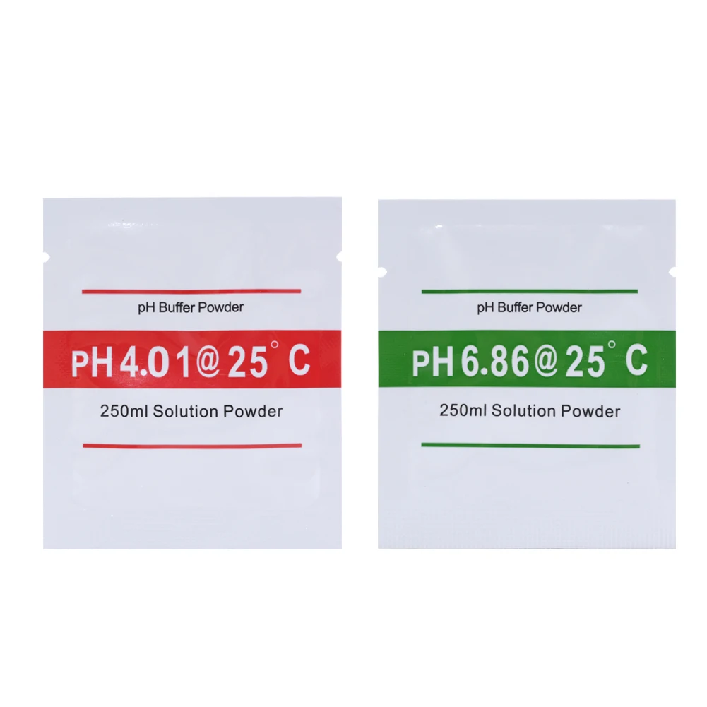 4 Pcs PH Buffer Solution Powder PH For Test Meter Measure Calibration 4.01 6.86 