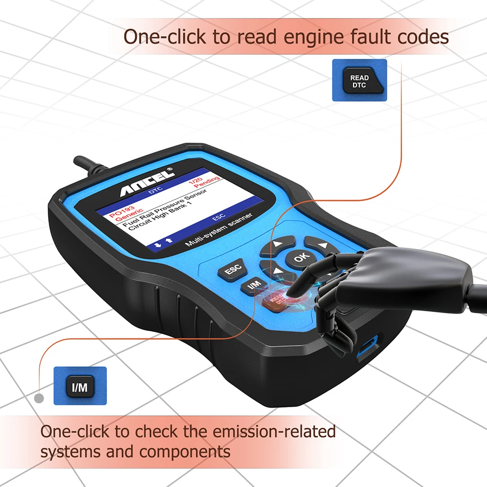 ANCEL BM700 Reset Functions