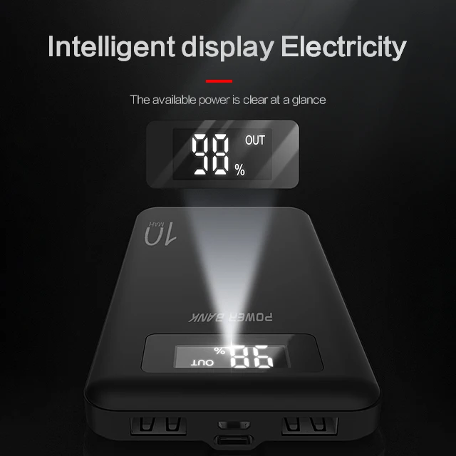 Новинка 2020, внешний аккумулятор на 10000 мАч, внешний аккумулятор с USB, внешний аккумулятор, портативное зарядное устройство для телефона, внешние аккумуляторы на 10000 мАч