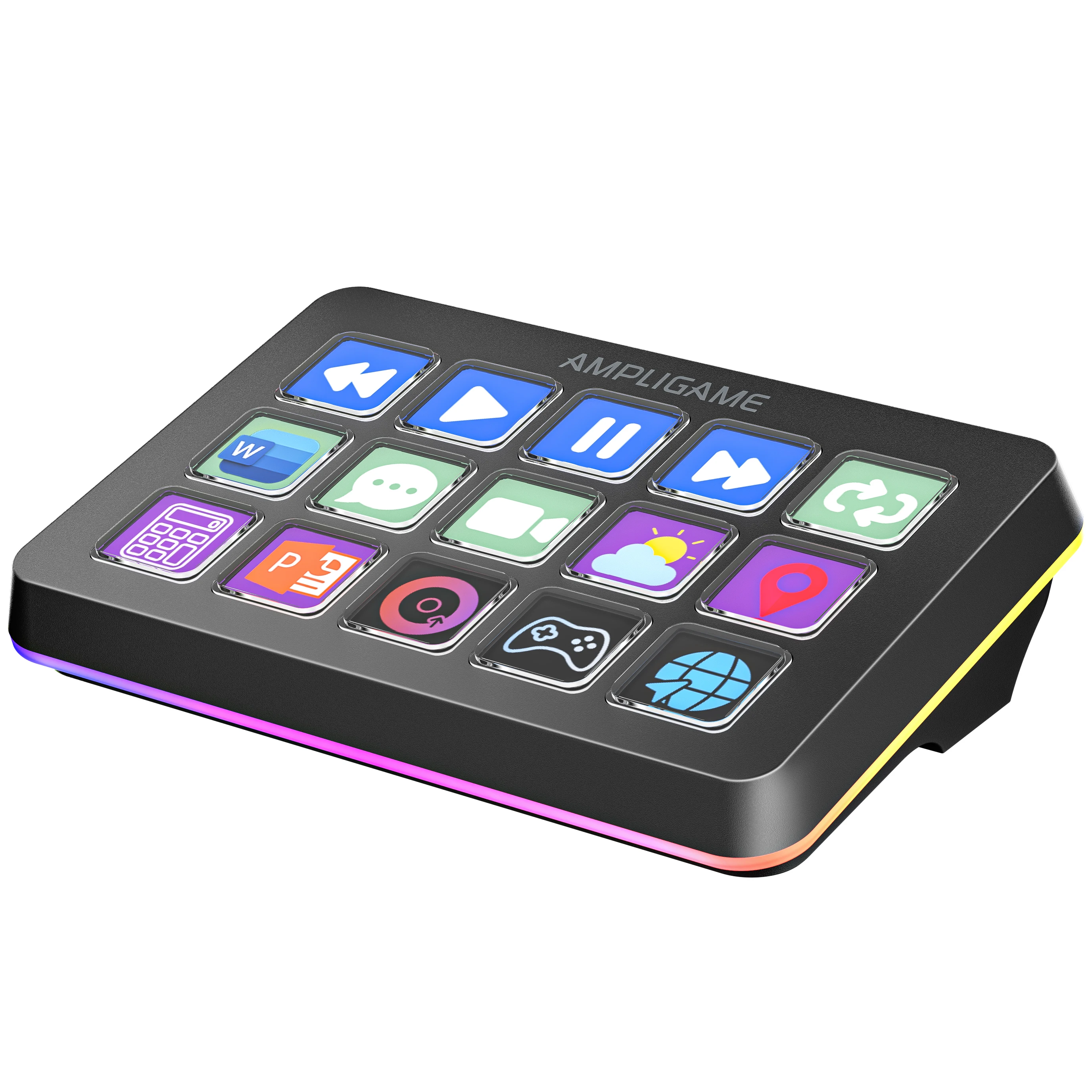 Fifine D6 RGB Stream Controller: 15 Programmable Macro Keys for
