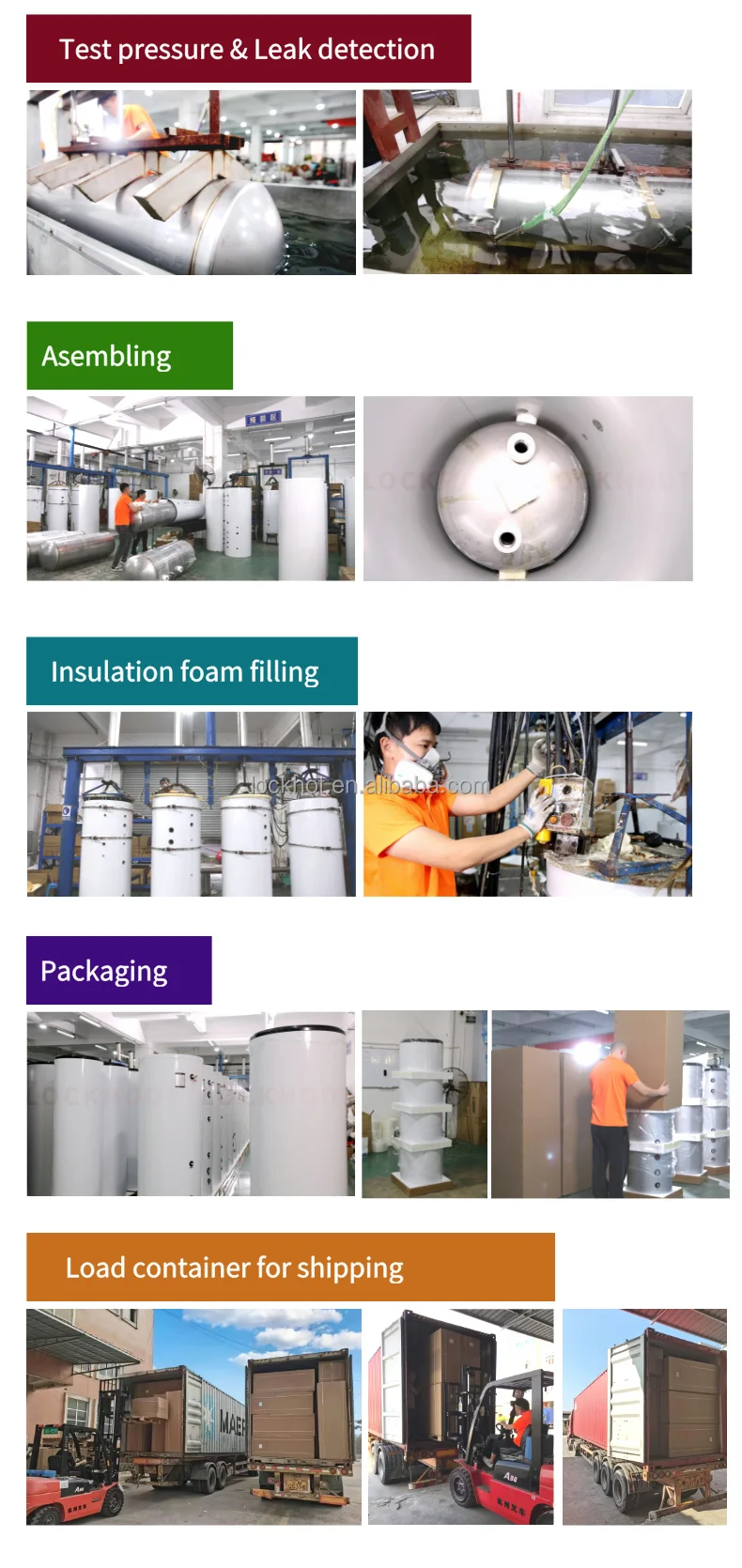 400L Buffer Water Tank for Hot Solar Water RV Household Air Source Heat Pump R290 Battery for Hotels Outdoor Applications