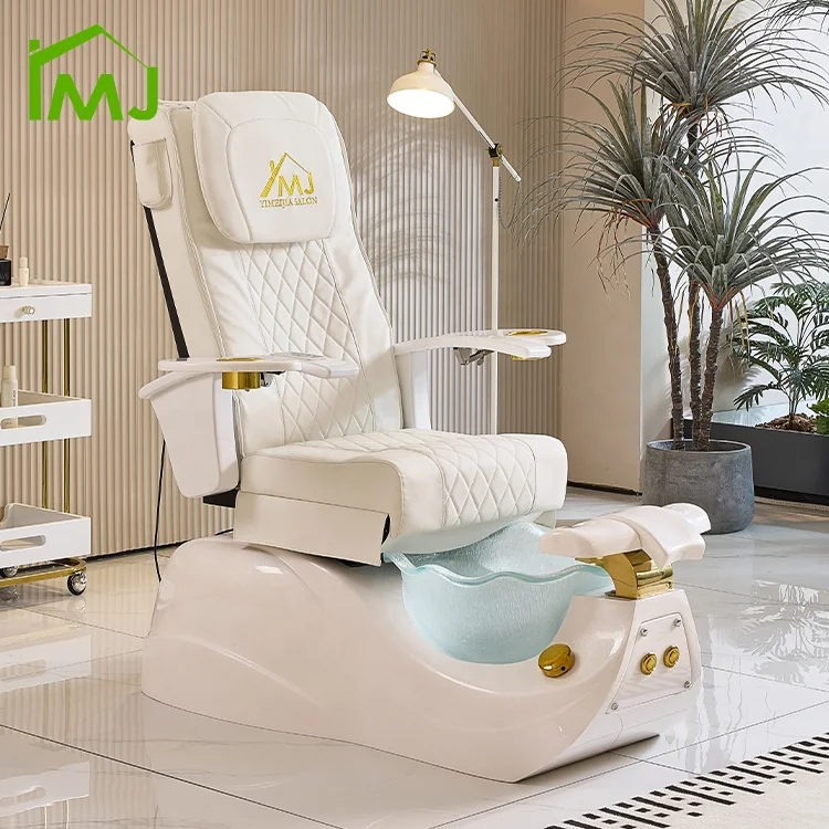 フットケアチェア　フットサロンチェア　ネイルサロン　ペディキュア　ポダイアトリー Foot High Chair KING 3点セット ホワイト ネイルチェア ネイル椅子