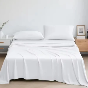 Modern Style 100% Bamboo Cooling Bed Sheets Set for Home Hotels Bedroom Wedding