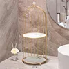 Gold-plated double-layered birdcage, platinum plate