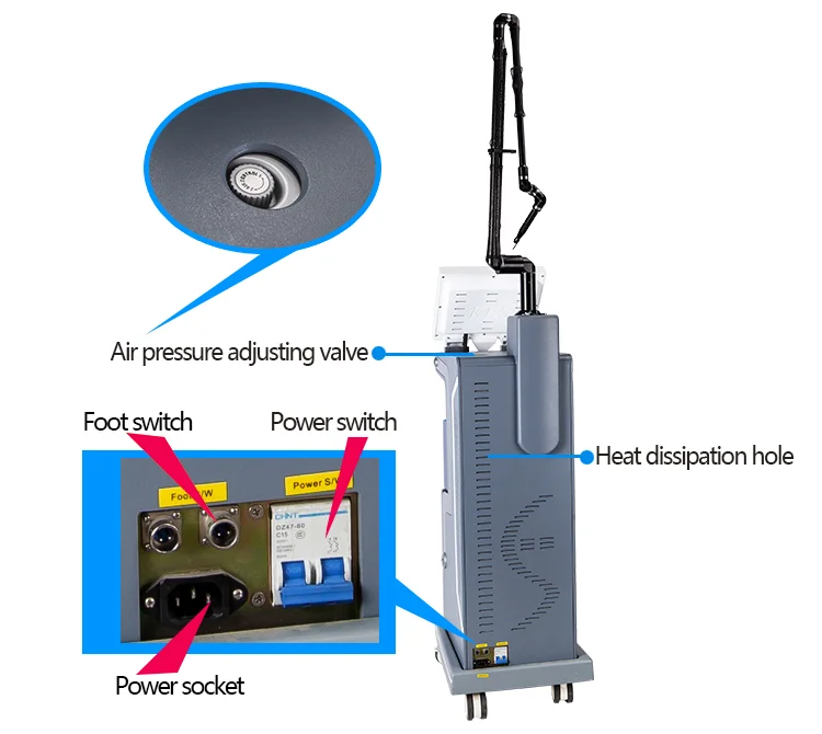 KES RF Tube For Co2 fractional laser machine Scars pimples spots large pores stretch marks Vaginal treatment