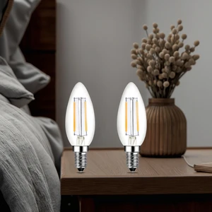 Vertak Hot Sale C35 E14 LED Filament Bulbs 2W 4W 6W 8W 10W Incandescent Bulb with 3000K 4000K 6500K Color Temperature