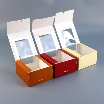 Hot Muffin Cup Take Away Box Carry a Cupcake case Cake Cup Packaging Cake Box Cupcake Box