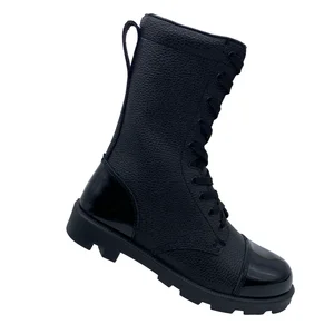 Full Leather High Ankle Boots Men