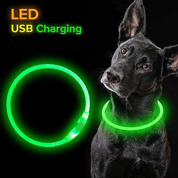 Electronic Pet LED Dog Collar Led Dog Glow in Dark Adjustable Luminous Pet Collars Night Safety Dog LED Collar Pet Supplies
