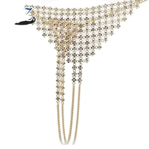 Classic Fashion Bra Panty Set Rhinestone Body Chain Custom Size Crystal Bra Weddings Parties Gifts Featuring Floral Copper