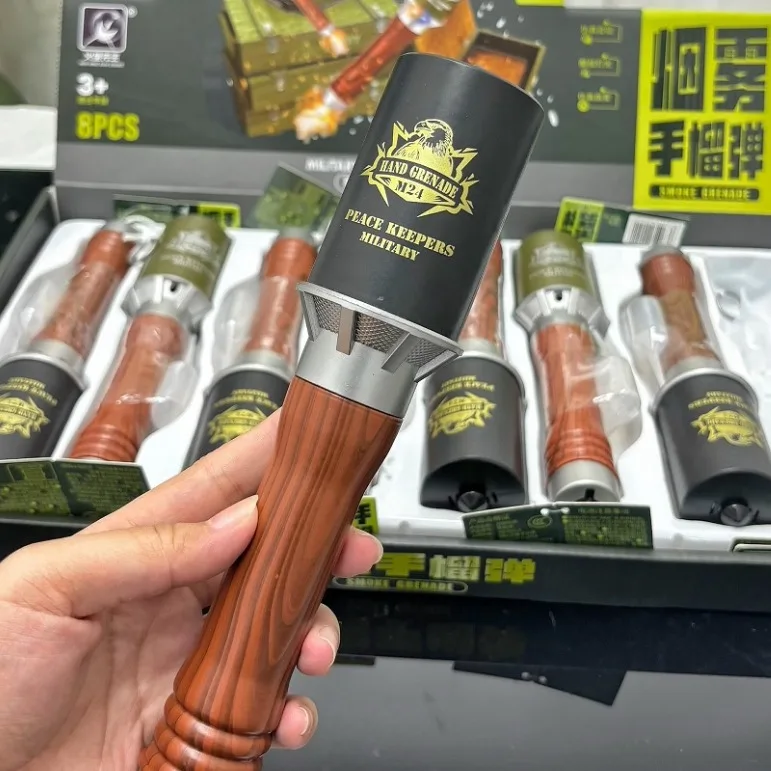 M24 Long Handle Smoke Sound Light Grenade Series of Military Science and Education Children's Toys